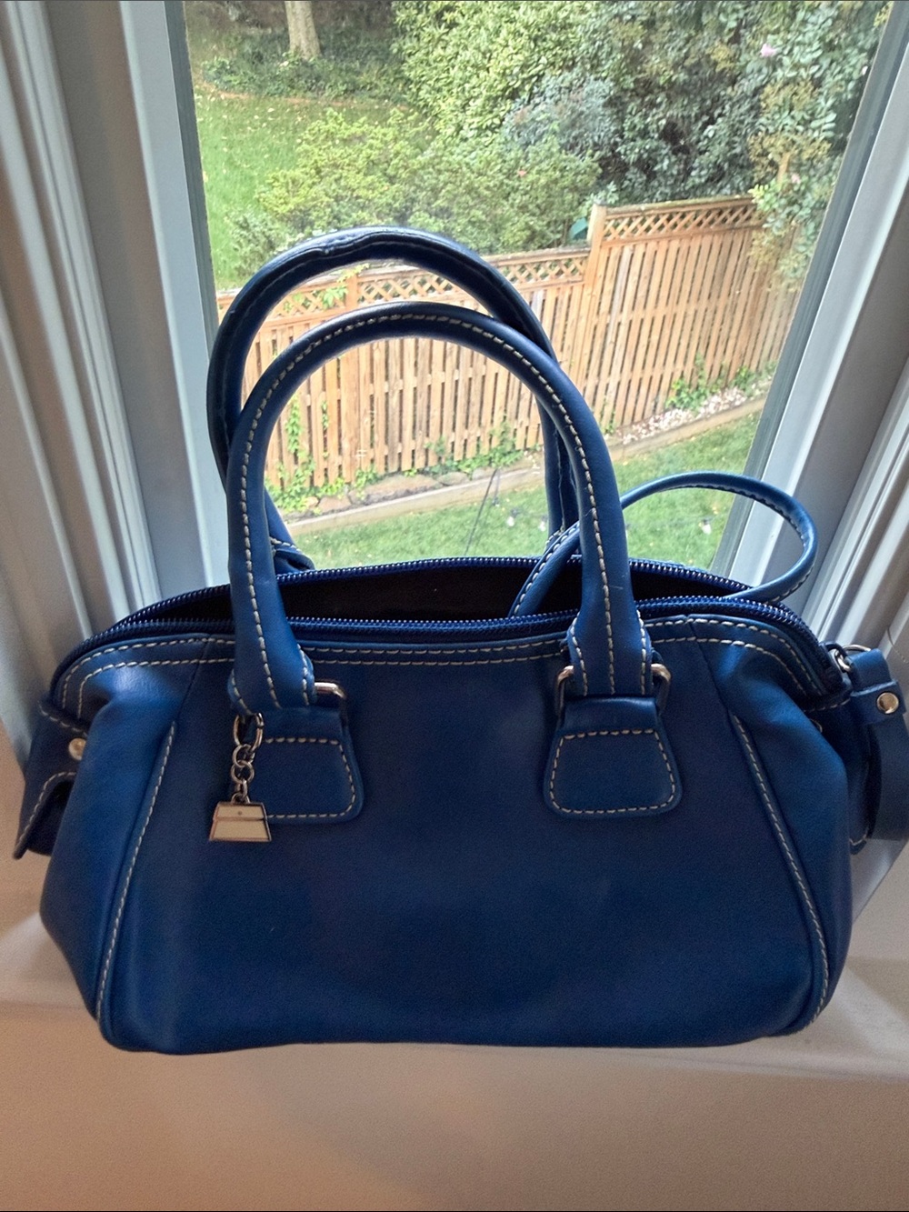 Kathy Van Zeeland Royal Blue Mini Satchel